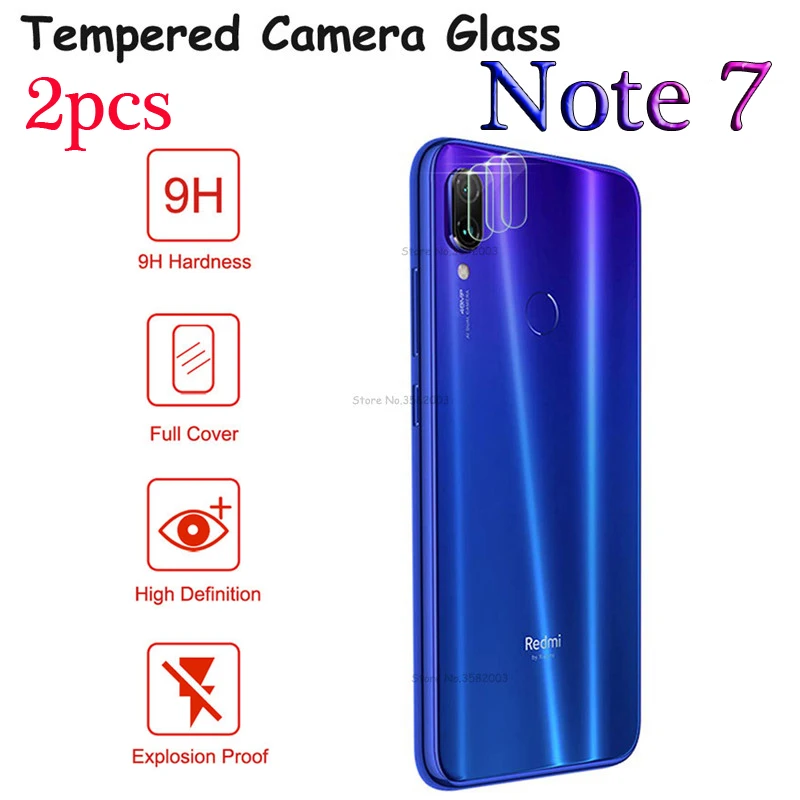 

2PCS For Xiaomi Redmi Note 7 Camera Lens Protector Tempered Glass Back Lens Rear Film Xaomi xiomi Redmi Note7 Cvoer Films HD