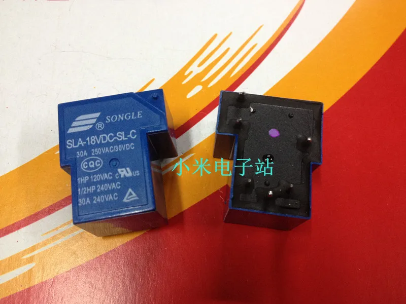 

SLA-18VDC-SL-C 30A 250VAC 6foot T90