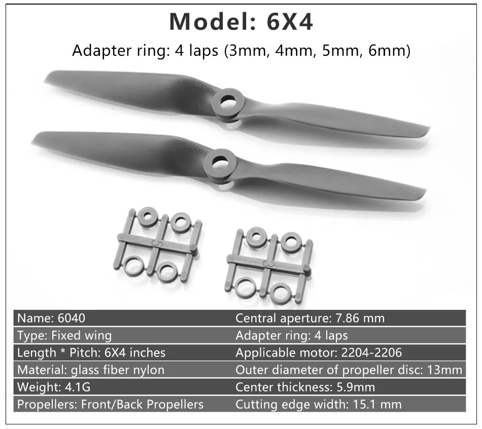 4 шт./лот нейлоновый пропеллер Gemfan Apc 4,75X4,75/5X5/6X4/6X5,5/7X5/7X6 реквизит для радиоуправляемой модели самолета