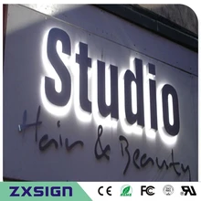 Фабричный магазин наружная реклама с подсветкой из нержавеющей стали светодиодные знаки буквы