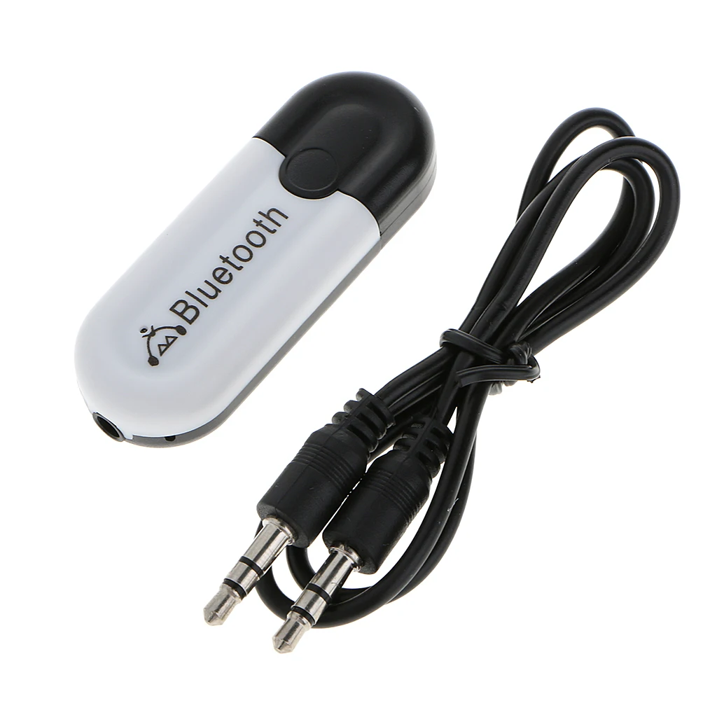 3,5 мм соединение через usb и беспроводное, через Bluetooth 4,0 + EDR музыка стерео приемник адаптер Белый