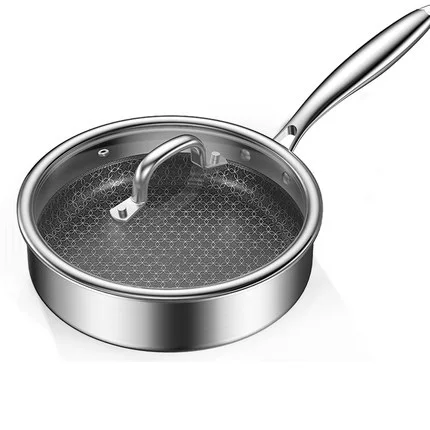 

[TB07]Stainless steel pan non-stick frying pan thick non-stick frying pan home pancake pot induction cooker gas stove universal