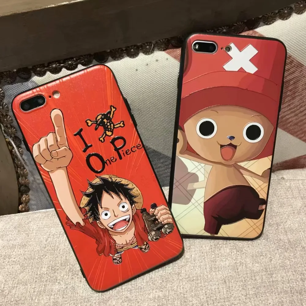 One Piece Luffy Anime Phone Case For iphone Xs MAX XR X 6 ...