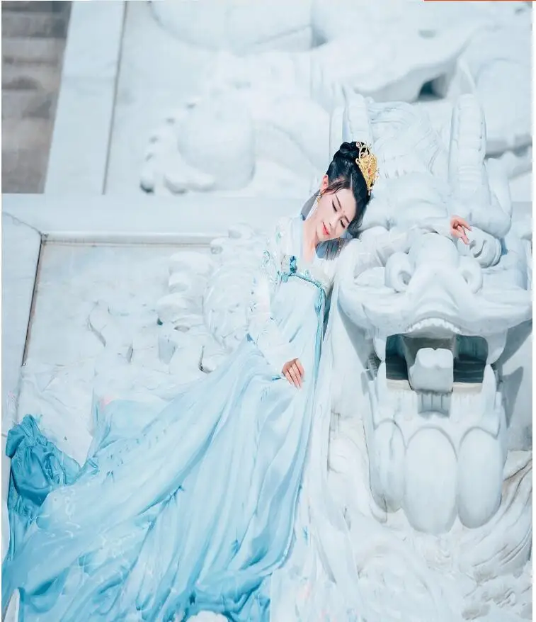 Летний национальный Древний китайский маскарадный костюм hanfu древняя Женская Китайская одежда hanfu Женская китайская сценическая одежда