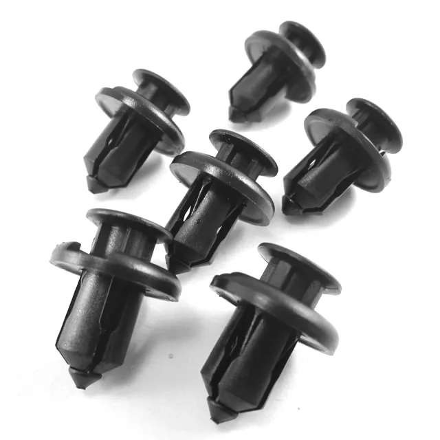 500x Push type Nylon Bumper Fender Flare Fastener Rivet Clips 10mm Case