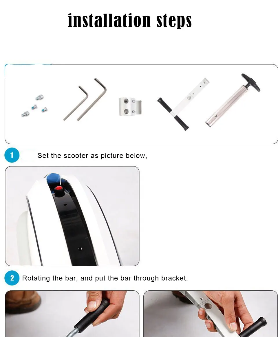 Тянущийся полюс и упаковочная подставка для Ninebot, одного ХОВЕРБОРДА C, C+, E, E+ solowheel Электрический балансировочный скутер