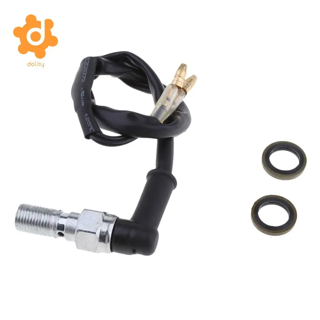 Universal 10mm x 1.0 Pitch Hydraulic Brake Light Switch Banjo Bolt for Street & Off-Road Motorcycle #B