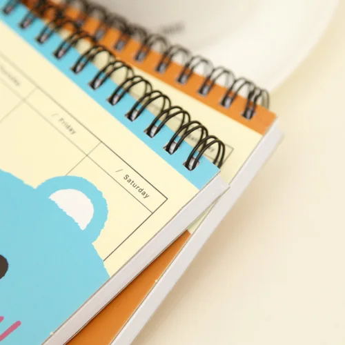 Милые животные еженедельные книги для планирования расписания офисные блокноты дневники школьные канцелярские принадлежности