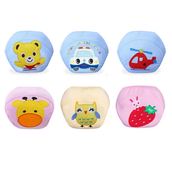 

10pcs Lot Baby Training Pants Children Cloth Study Pants Washable Diapers Baby Owl Style Free Shipping QD06