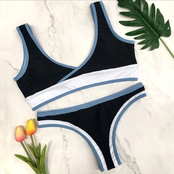 

Women Bikini Set 2018 New Sexy Bandage Bikinis Swimsuit Triangle Swimwear Bathing Suit Beach Wear Biquini Maillot De Bain Femme