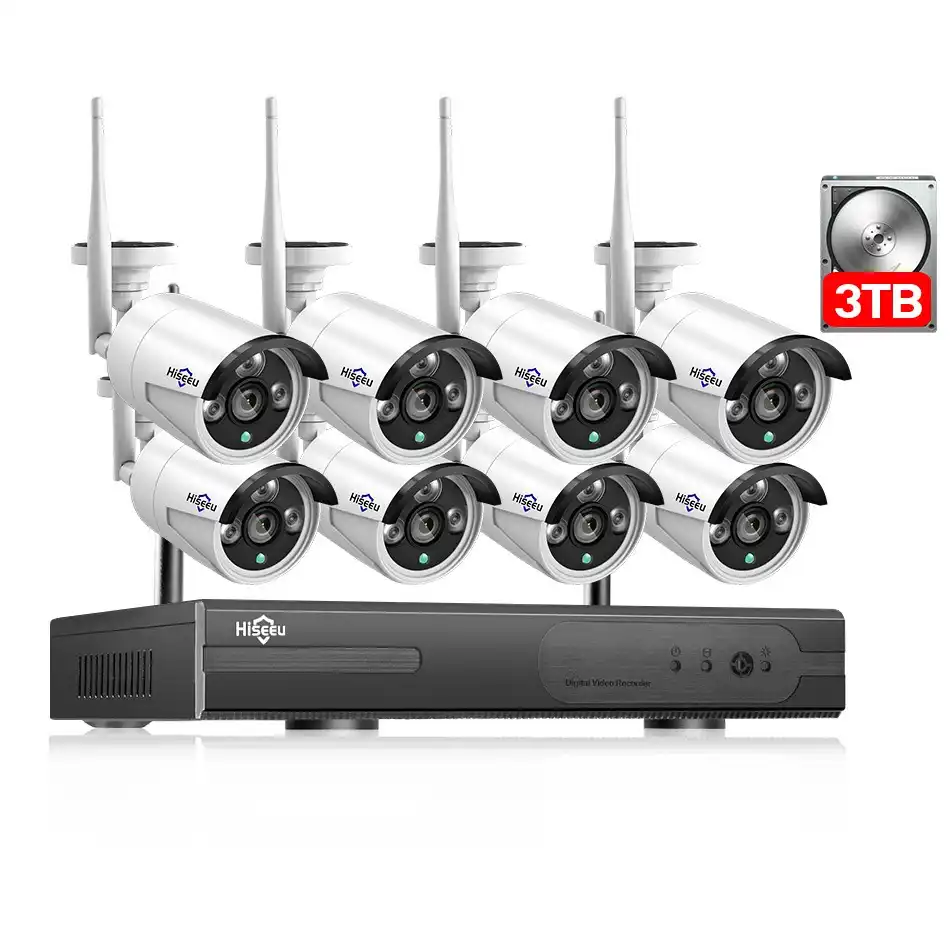Detail Feedback Questions about Hiseeu 8CH Wireless CCTV System 1080P