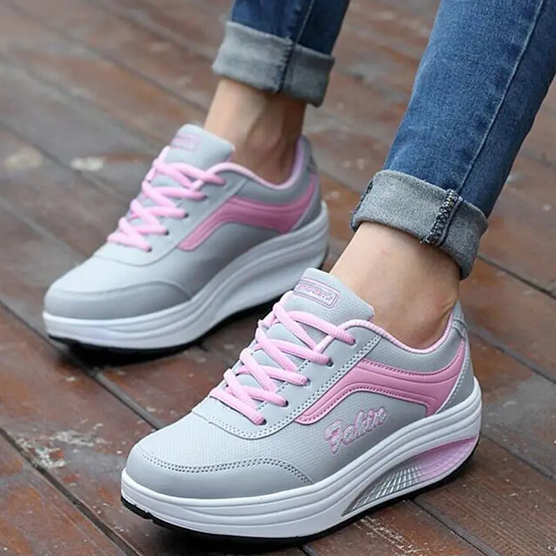 

Summer Women Sneakers Casual Shoes Wedges Lace Up Female Trainers Platform Comfortable Shoes Zapatillas Deportivas Mujer
