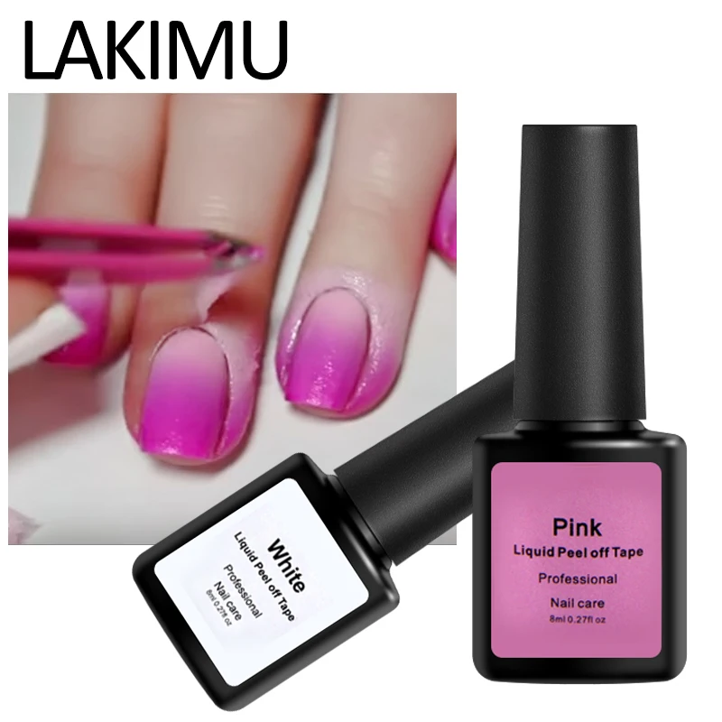 Lakimu Peel off Protection Liquid Gel Varnish Nail Art Glue Tape Protection Finger Skin Nail Gel