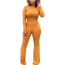 YUYOU Autumn Women Jumpsuits Casual 2 Piece Set Soft Jumpsuit Long Sleeve Solid Wide Leg Jumpsuit Overalls Street wear 