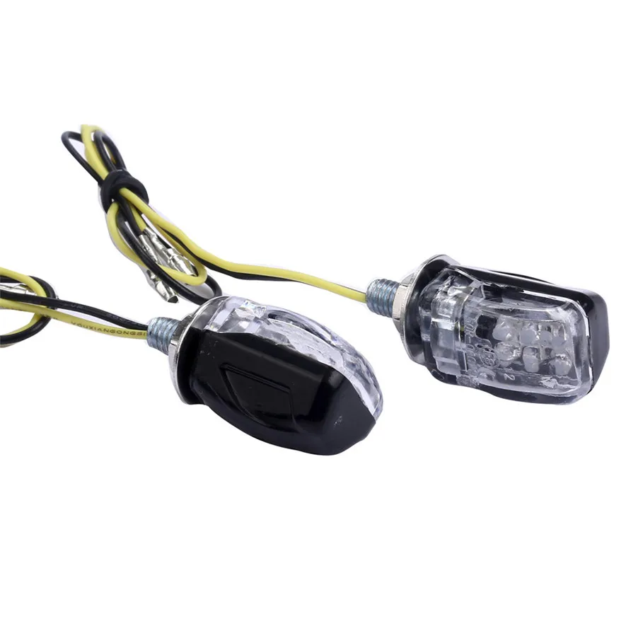 

2X 6LED Motorcycle Mini Amber Turn Signal Lights Blinker Indicator Powerful Durable and High Quality l0410