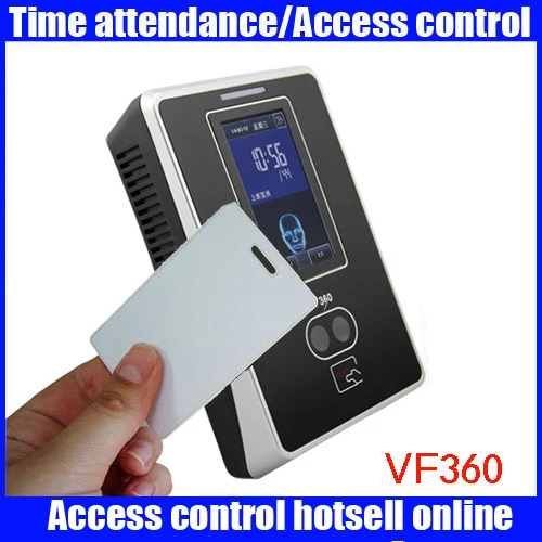 VF360 биометрический контроль доступа на лице и время посещения 3 дюймов сенсорный экран лицо и rfid-карты время посещения