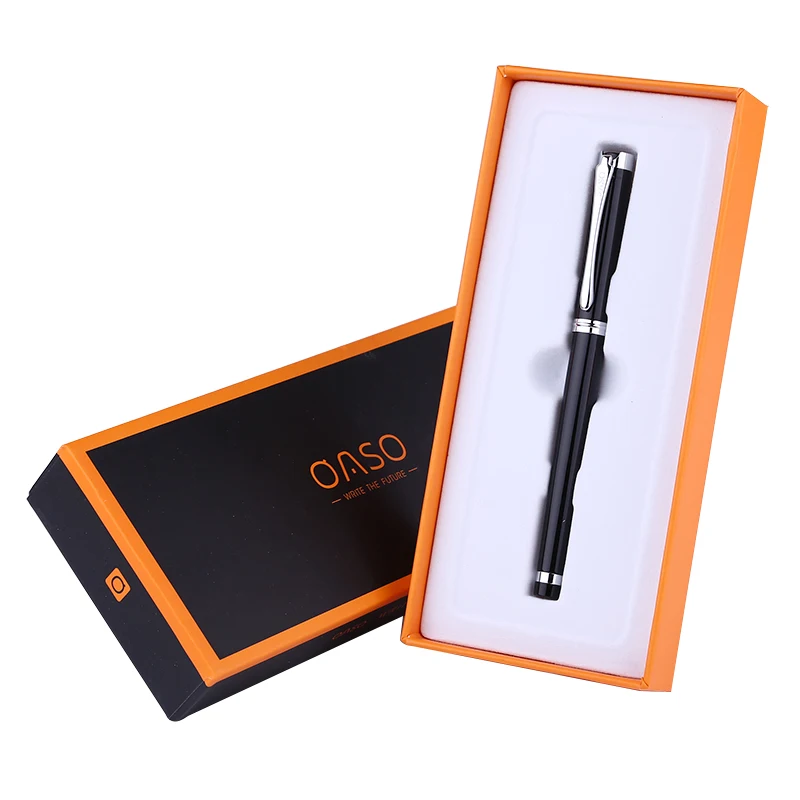 

OASO Luxury Fountain Ink Pen 0.38mm Extra Fine Nib Financial Pens for Business Office The Great Christmas Gift with A Gift Box