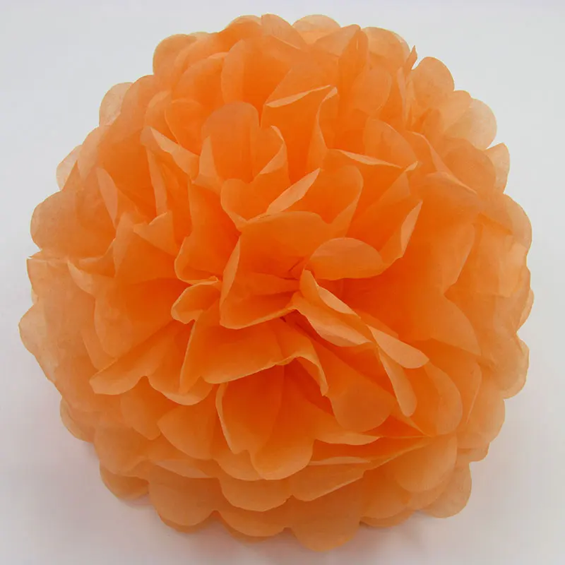 Pom Poms 10 orange yellow