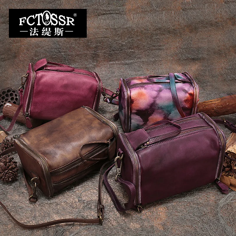 

Box Handbags 2018 Genuine Leather Leisure Shoulder Sling Bag Lady Cow Leather High-capacity Casual Messenger Bag Women Handbag