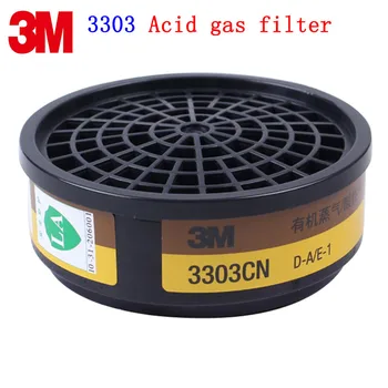 

3M 3303CN gas mask filter Genuine security 3M filter against Acid gas Chlorine gas Sulfur dioxide 3000 series mask filter