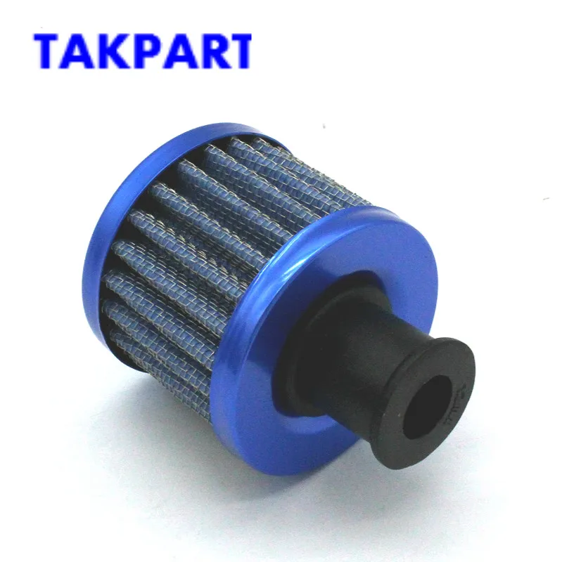 TAKPART 0.5L Oil Catch Tank Can Reservoir Breather 500ml Filter Alloy Car Racing Engine