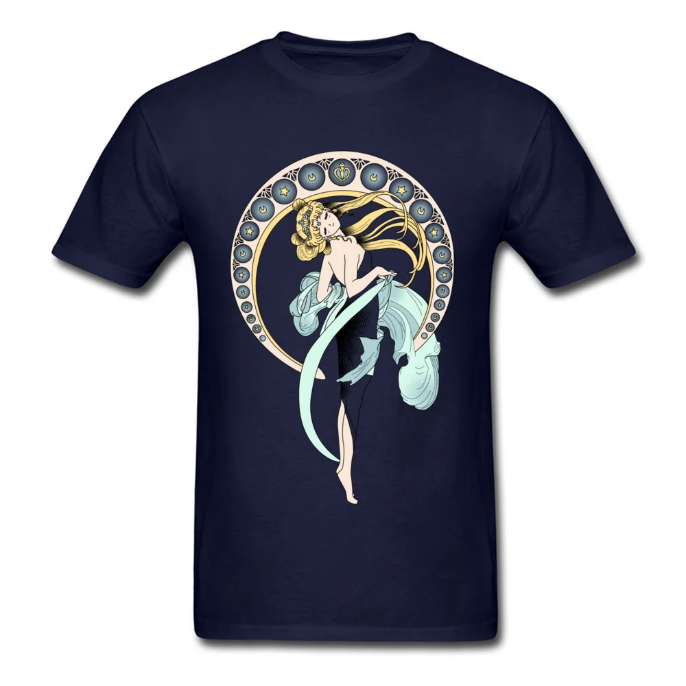 Sailor Moon NewArt T-shirts for Men Classic Father Day Tops T Shirt Short Sleeve 2018 Fashion Custom Tee Shirts Crew Neck Cotton Sailor Moon NewArt navy