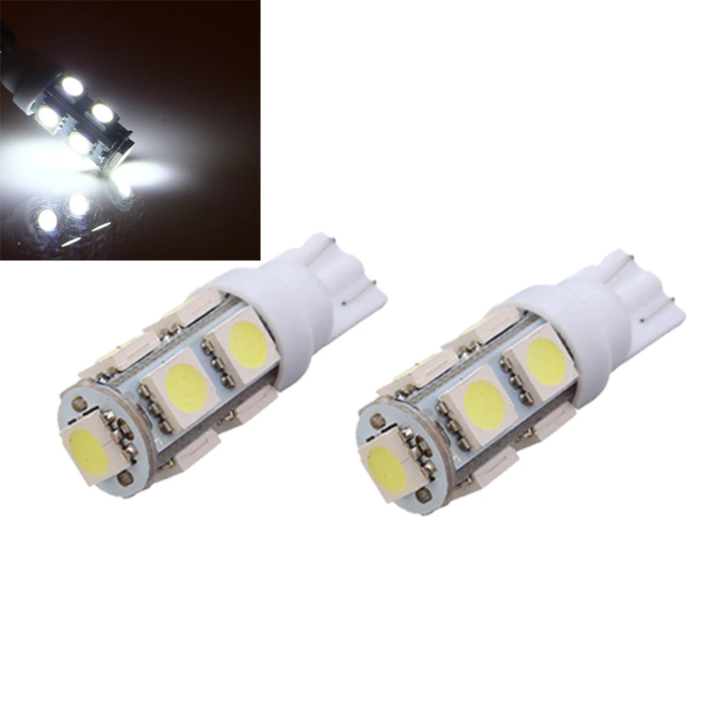 

Pair T10 921 194 9-5050 SMD LED Bulb lamp High Bright Dome Parking Lights DC 12V (White)