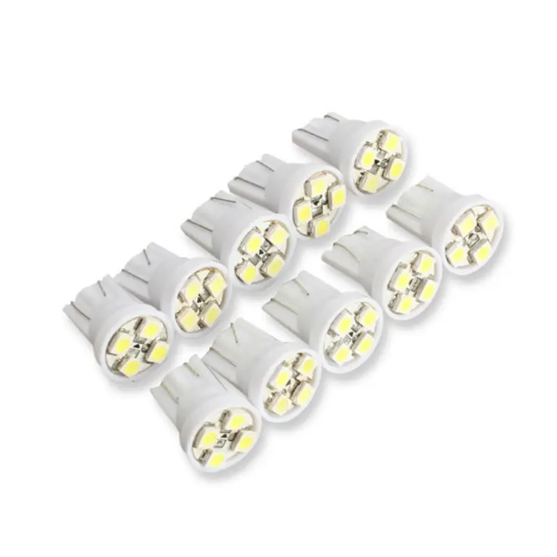 Новинка 10 шт. 12 В T10 4 SMD СВЕТОДИОДНЫЙ Автомобильный светильник на танкетке