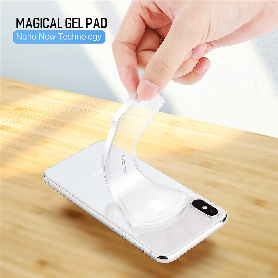 ROCK Mobile Phone Holder Universal for Phone Tablet Car Phone Holder Strong Adsorption Wall Desk Stickr Paste Stand Holder01