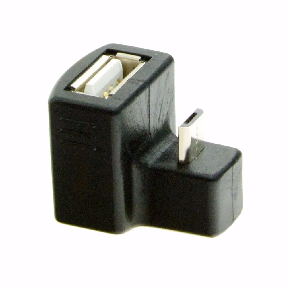 180 градусов вверх и вниз прямоугольный V8 Micro USB OTG к 2 0 Женский удлинитель адаптер