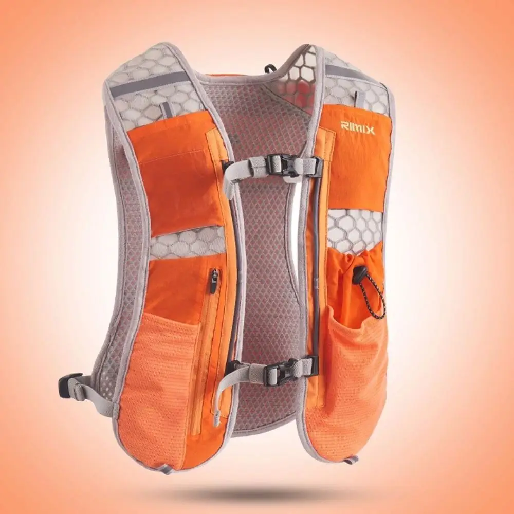 Многофункциональный легкий гидратационный рюкзак RIMIX для бега, походная сумка, спортивный жилет для марафона, бега, альпинизма - Цвет: Orange
