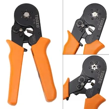 Terminal Crimping Tool Bootlace Ferrule Crimper Wire End Cord Pliers 0.25-6 mm2 Multi Functional Tools multitool wire crimpers ratcheting terminal crimping pliers wire ferrule crimper tool cord end terminals pliers kit
