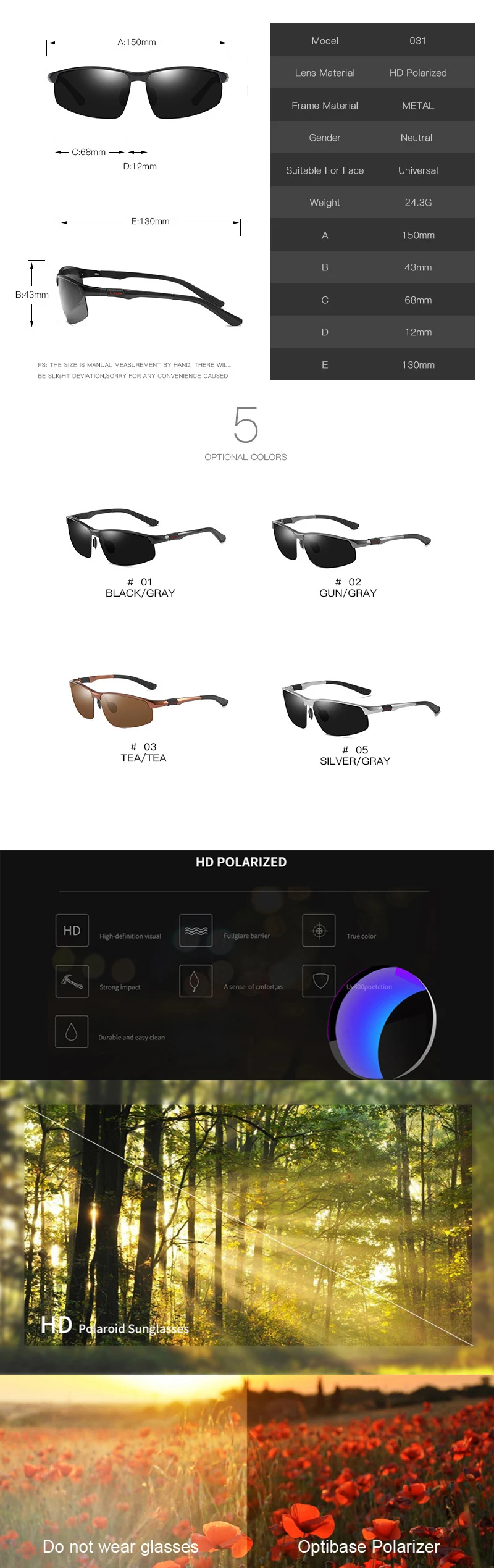 SAYLAYO Al-Mg спортивные поляризованные солнцезащитные очки для мужчин, модные зеркальные солнцезащитные очки для вождения, мужские очки для вождения, рыбалки, гольфа, UV400