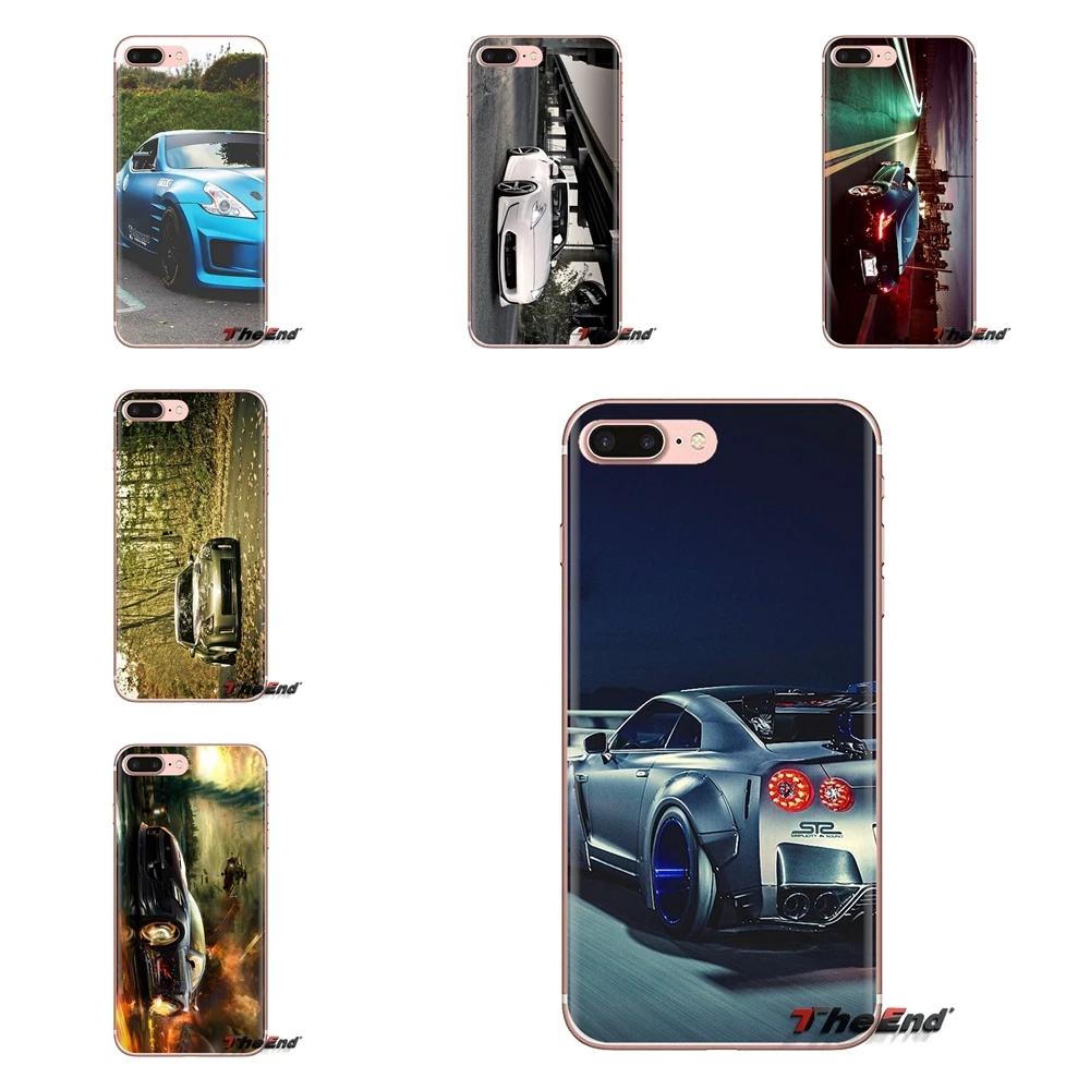 

For iPod Touch Apple iPhone 4 4S 5 5S SE 5C 6 6S 7 8 X XR XS Plus MAX 370z Nissan Coupe Sports Car Soft Transparent Shell Covers
