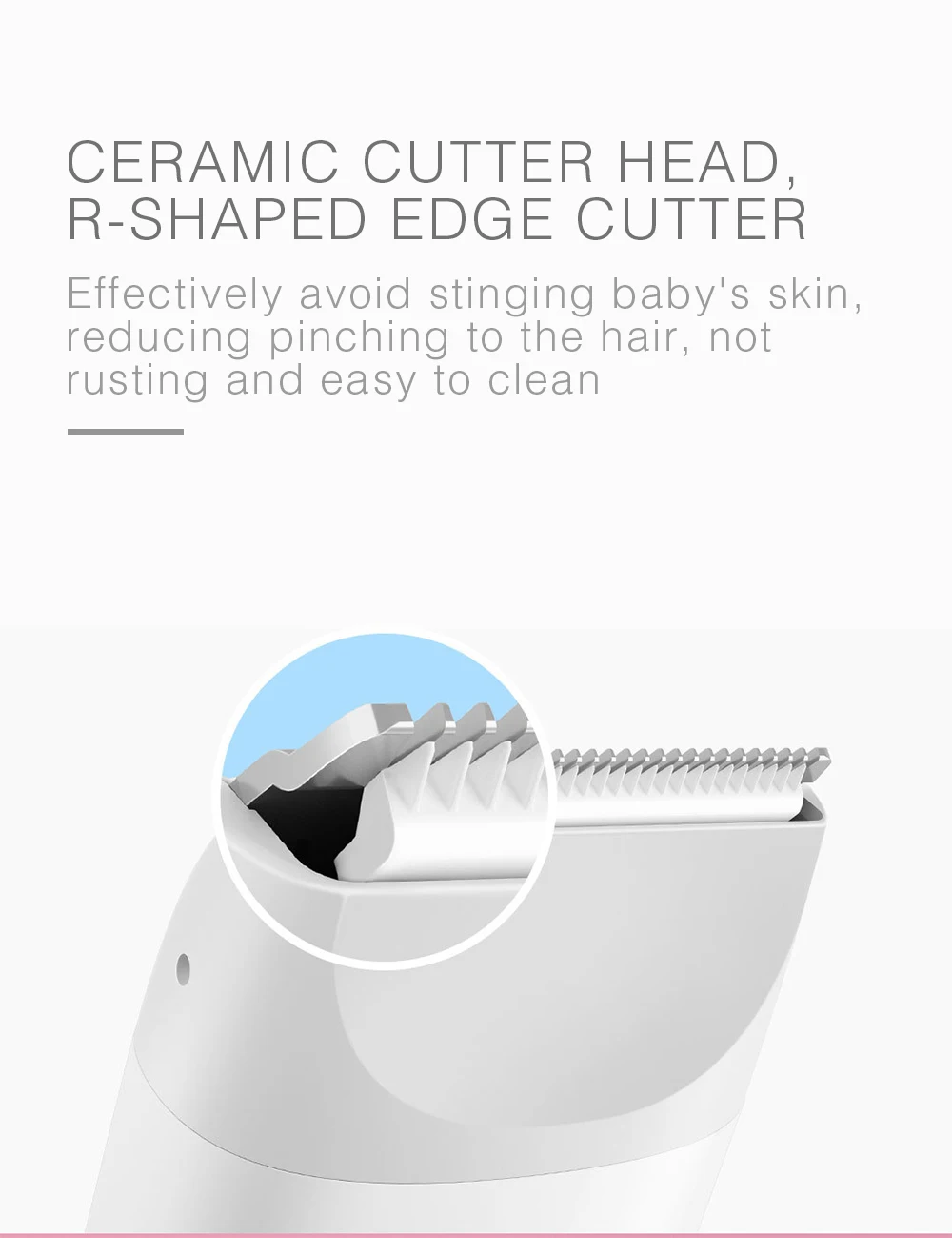 Youpin MiTU перезаряжаемый Детский Электрический триммер для волос Портативные Машинки для стрижки волос IPX7 водонепроницаемый usb зарядка низкий уровень шума