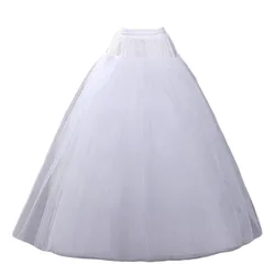 White 4 Layers Tulle A-Line Wedding Dresses Petticoat Crinoline Slips Underskirts Half Slips Skirt In Stock
