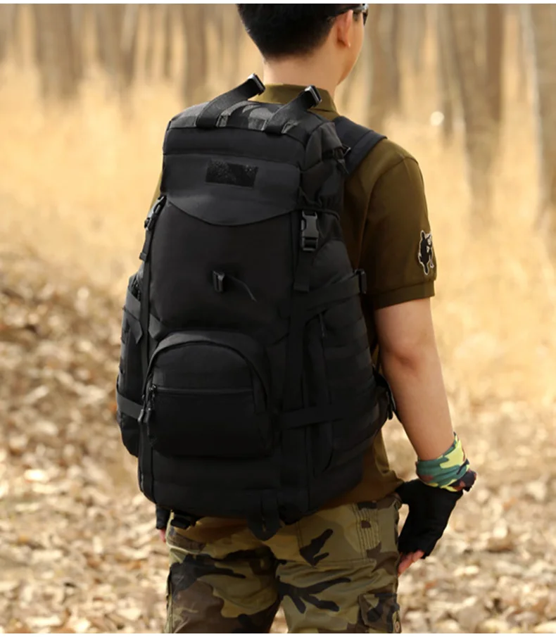 60L 3D нейлоновый открытый спортивный военный тактический альпинистский рюкзак для кемпинга, походов, походов, путешествий XA922WD