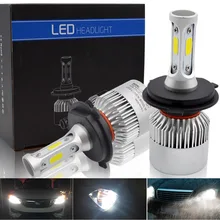 H7 led H11 H8 H9 H4 Hi-Lo Beam LED Car Headlight Bulbs COB 9005 HB3 9006 HB4 72W 8000LM 6500K Auto Headlamp Fog Light Bulb 12V nighteye h4 car led headlights kit 50w 8000lm hi low auto headlamp fog light 6500k white head lamp 12v automobile led light bulb