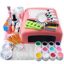 36 W лампы Сушилка для ногтей 12 УФ-гель для ногтей лак комплект накладные для маникюра кончиков ногтей наращивания ногтей маникюрный набор по уходу за ногтями УФ гель комплект для удаления