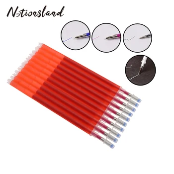 

10pcs High Temperature Heat Erasable Fabric Marker Pen Refill for Fabric PU Leather Quilting Sewing Mark Pen Sewing Tool