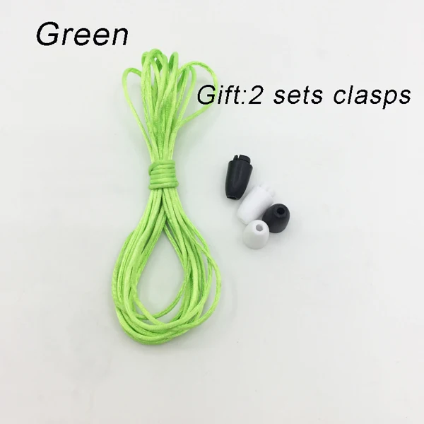 DIY ювелирные изделия 20 м/шт. алтасные шнуры для силиконового ожерелье-прорезыватель DIY аксессуары браслет, ожерелье на шнурке нейлон для зажимов - Цвет: green