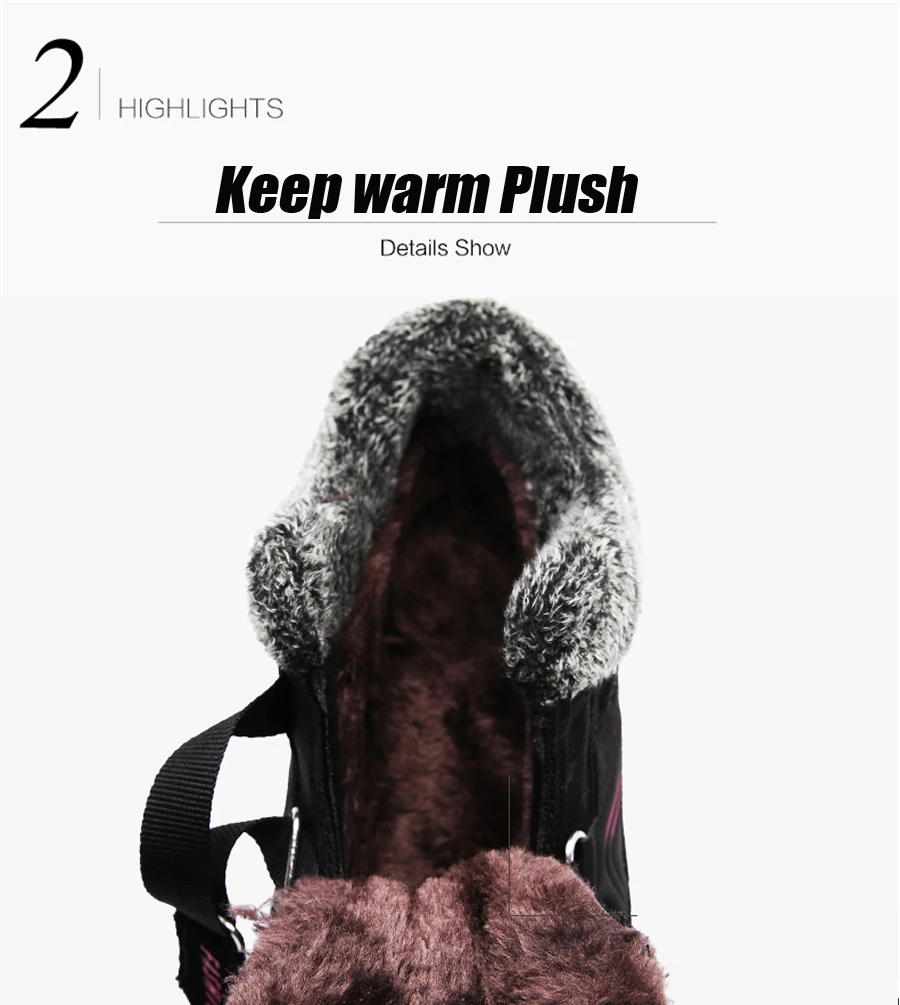 STS BRAND 2019New Winter Women Snow Boots Women Warm Push Ankle Boots Block High-tops Female Waterproof Boot Rubber Travel Shoes (14)