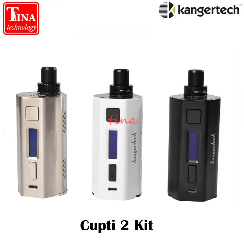 Prix pour D'origine Kangertech cupti 2 Boîte Mod Kit 5 ml Capacité avec max 80 W sortie Firmware extensible Boîte Mod 18650 Cigarette électronique Prix pour D'origine Kangertech cupti 2 Boîte Mod Kit 5 ml Capacité avec max 80 W sortie Firmware extensible Boîte Mod 18650 Cigarette électronique