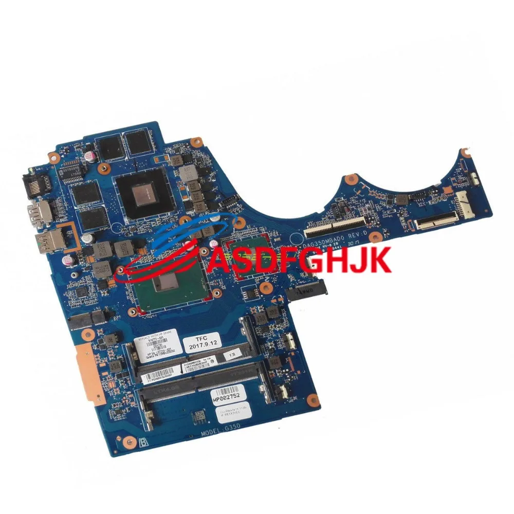 Подлинная материнская плата для hp Omen 15-AX Pavilion 15-BC DAG35AMB8E0 7700HQ 914772-601 TESED OK
