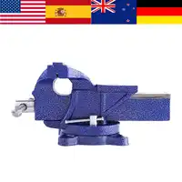 Heavy Duty Cast Iron Engineer Vise Machinist Metalworking Vice 5 inch Milling Vise Clamp Woodworking Bench Workshop Tool