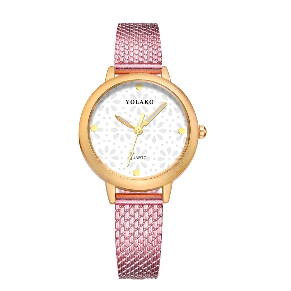 Fashion High Hardness Glass Mirror Lady Belt Casual Watch Fashion High Hardness Glass Mirror Lady Belt Casual Watch
