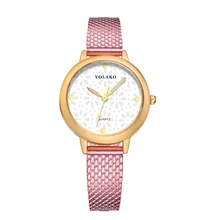 Fashion High Hardness Glass Mirror Lady Belt Casual Watch Fashion High Hardness Glass Mirror Lady Belt Casual Watch