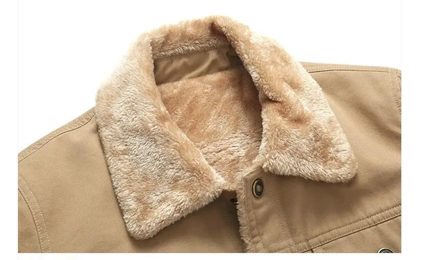 Casual Classic Winter Fashion Brand Clothes Fleece Thick Warm Woolen Overcoat Blend Men's Coat