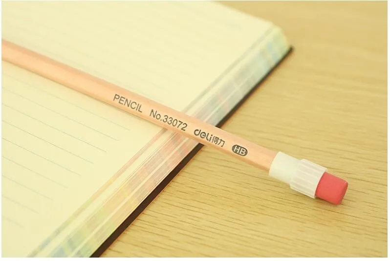 20 шт./лот дешевые детские оптом HB экологически карандаш для рисования студентов, чтобы написать бревна шестиугольная школа деревянный карандаш с ластиком