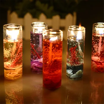

10Pcs/Set New Aromatherapy Smokeless candles Ocean shells jelly Aromatherapy essential oil Wedding romantic scented candles
